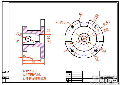 CAD绘制工程图实例autocad资料图片84