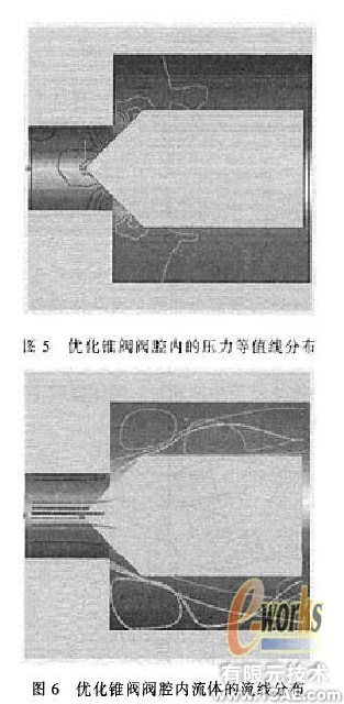 液压锥阀的有限元分析及优化solidworks simulation分析案例图片6