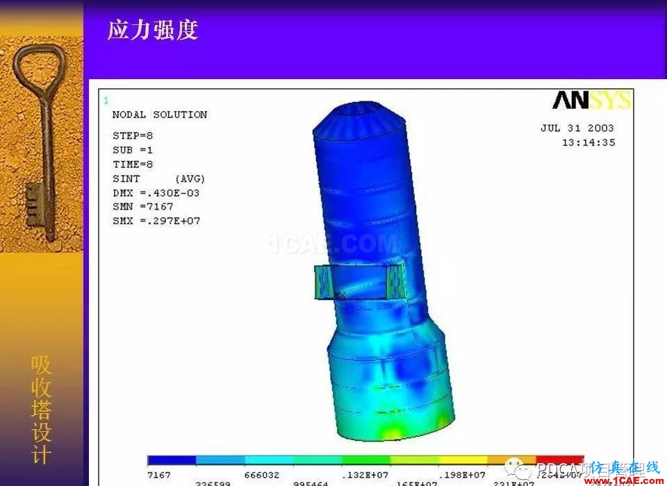 吸收塔易拉罐Ansys有限元分析案例图解ansys结果图片16