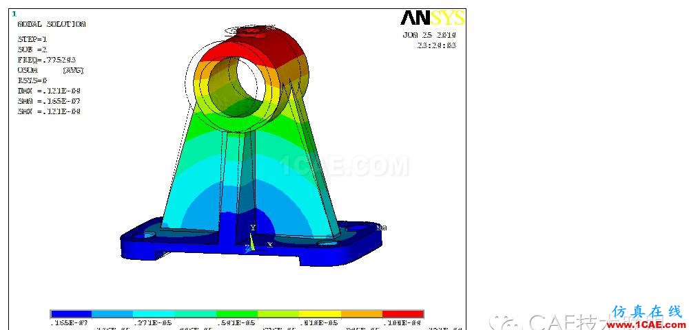 结构支座 的有限元分析ansys图片8