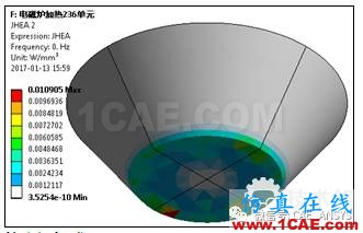 电磁炉加热水—电磁 热 结构耦合仿真分析ansys结果图片7