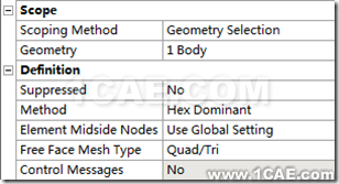 ANSYS Workbench中划分网格的几种方法（入门篇）ansys分析图片18