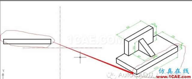 AutoCAD 绘制三视图AutoCAD分析案例图片4