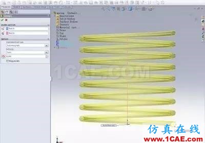 『实用技巧』SolidWorks最简单的弹簧画法教程solidworks simulation技术图片2