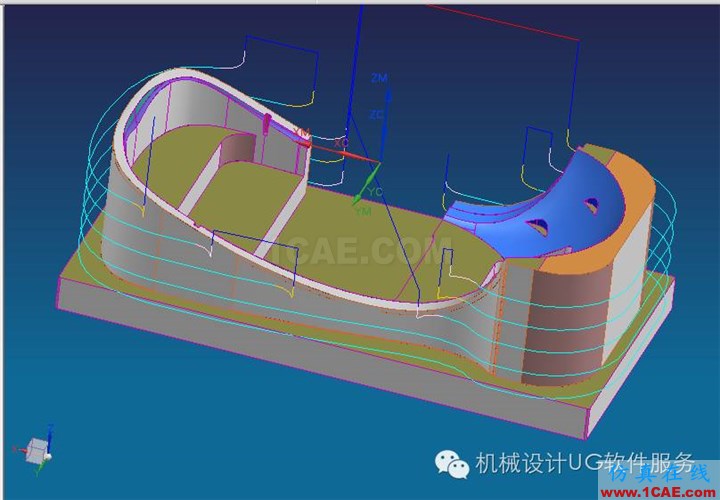 UG中不规则侧边2D刀路优化ug设计案例图片7