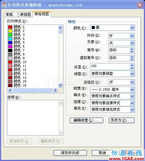 AUTOCAD中如何全部打印成黑色AutoCAD分析图片6