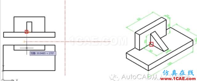 AutoCAD 绘制三视图AutoCAD仿真分析图片11