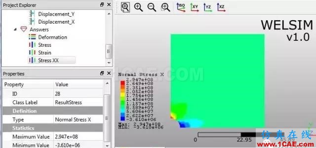 带孔平板结构的应力分析ansys workbanch图片21