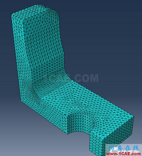 Abaqus和WELSIM仿真简单支架受力分析案例赏析---细化网格对（应力集中）解的收敛性的影响abaqus有限元分析案例图片10
