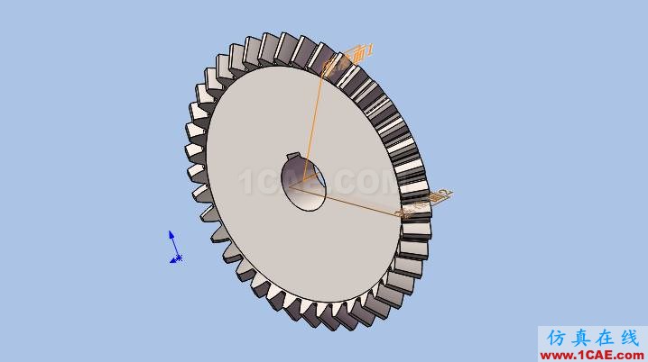 SOLIDWORKS圆锥齿轮的仿真solidworks simulation应用技术图片6