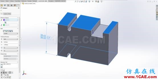 SolidWorks MBD:符合ASME Y14.5-2009标准的连续特征公差标注solidworks simulation培训教程图片5