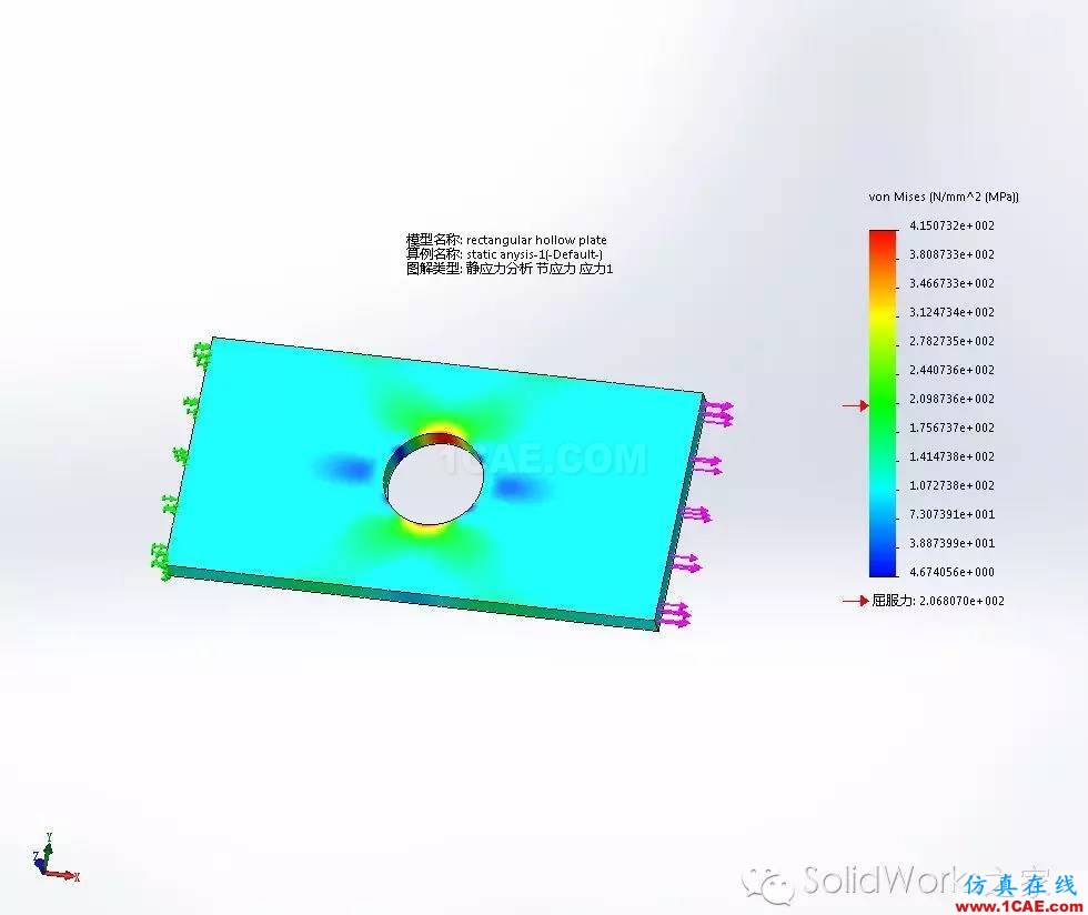 SW Simulation 入门篇solidworks simulation分析图片3