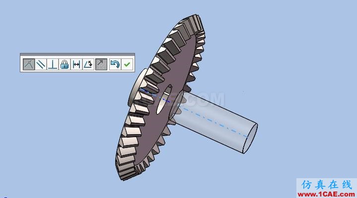 SOLIDWORKS圆锥齿轮的仿真solidworks simulation应用技术图片7