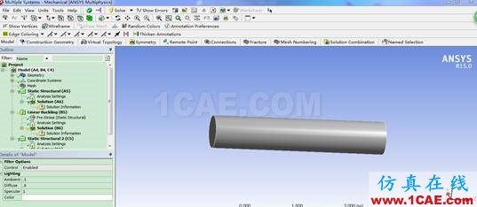 Ansys workbench: 屈曲分析ansys分析图片5