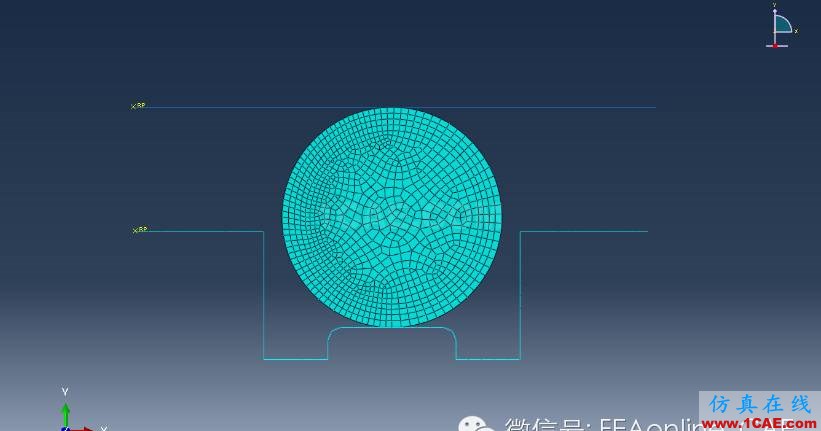 Abaqus橡胶大变形分析实例abaqus静态分析图片6