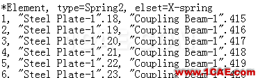 ABAQUS在inp里添加弹簧单元全过程abaqus有限元仿真图片4