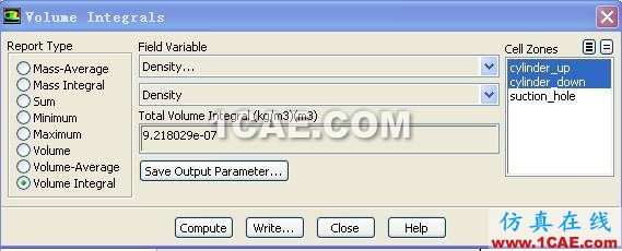 FLUENT中查看域内流体总质量的方法