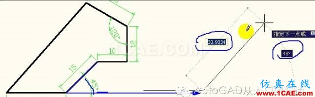 AutoCAD极坐标的使用方法及写法AutoCAD分析图片5