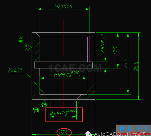 AutoCAD中如何同时显示公差代号和极限偏差AutoCAD技术图片2