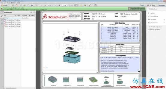 3D PDF样本：国家标准与技术研究所（NIST）测试装配体solidworks simulation学习资料图片7