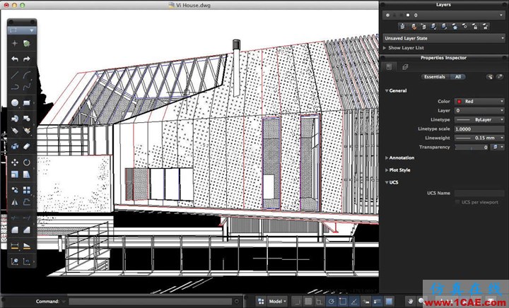 效果图的艺术：用SketchUp, AutoCAD 和 Photoshop创造绝佳的水彩效果AutoCAD分析案例图片6