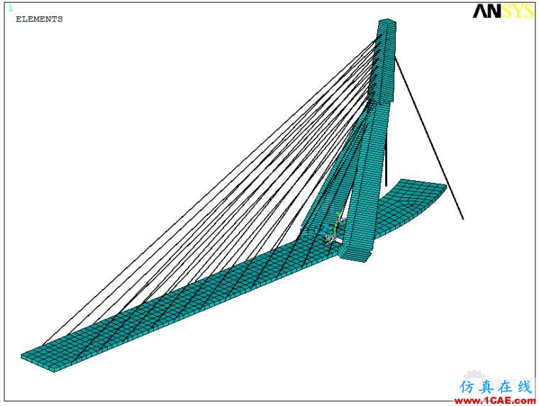 某斜拉桥ANSYS仿真分析实例ansys分析图片6