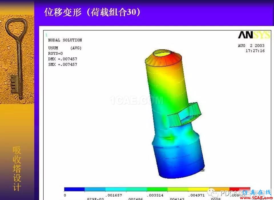 吸收塔易拉罐Ansys有限元分析案例图解ansys培训的效果图片59