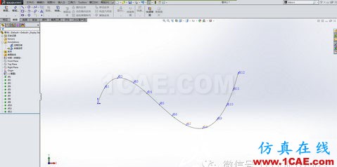 如何在SOLIDWORKS中获取曲线坐标ansys培训课程图片3