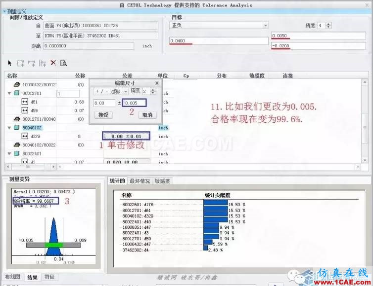 Creo3.0公差分析扩展包简要使用教程pro/e相关图片12