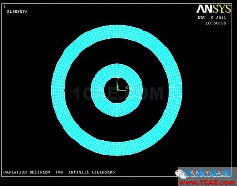 ANSYS对同轴圆柱体的辐射仿真模拟ansys结果图片4