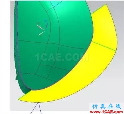 ug模具设计之用扫掠构建无利角分型面的方法ug设计教程图片6