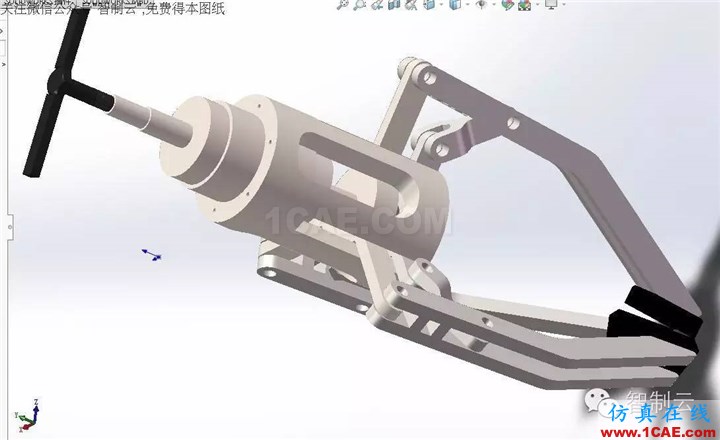 【工程机械】三爪夹持器三维建模图纸 solidworks设计下载solidworks仿真分析图片5