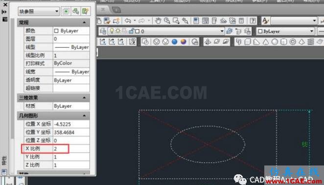 CAD图中X、Y轴两个方向缩放比例不同如何操作？【AutoCAD教程】AutoCAD分析案例图片6