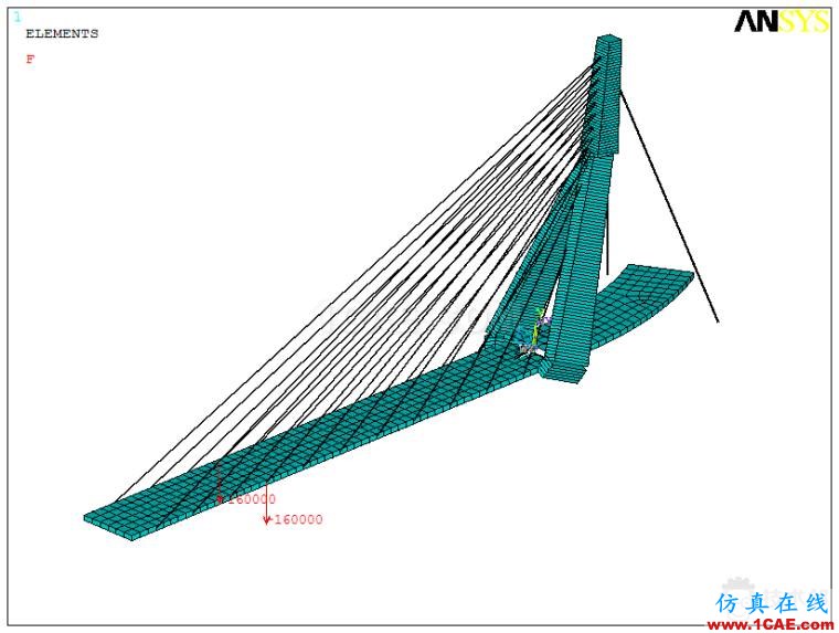 某斜拉桥ANSYS仿真分析实例ansys workbanch图片7