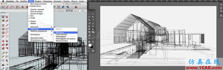 效果图的艺术：用SketchUp, AutoCAD 和 Photoshop创造绝佳的水彩效果AutoCAD仿真分析图片12