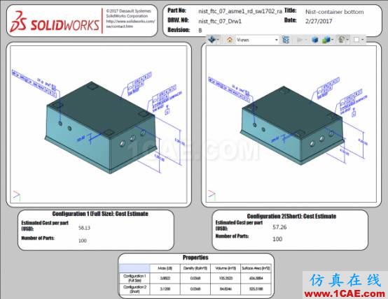 3D PDF样本：国家标准与技术研究所（NIST）测试装配体solidworks simulation分析案例图片10