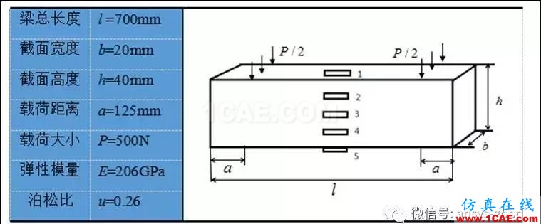 纯弯曲梁的正应力实验之ANSYS分析-理论、实验和有限元结果对比ansys仿真分析图片7