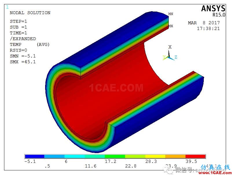 热应力专题-间接法热应力分析-以保温管道为例ansys结构分析图片5