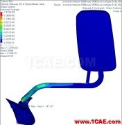 后视镜支架开裂分析hypermesh分析案例图片3