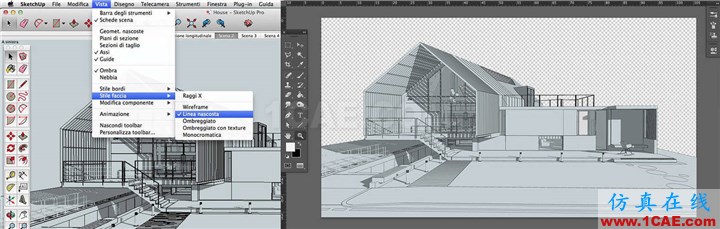 效果图的艺术：用SketchUp, AutoCAD 和 Photoshop创造绝佳的水彩效果AutoCAD仿真分析图片11