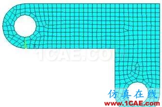 网格大小对计算精度的影响及应力集中时结果的可信性ansys结构分析图片8