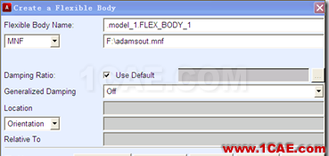 基于ANSYS-ADAMS的刚柔耦合仿真【转载】ansys workbanch图片17