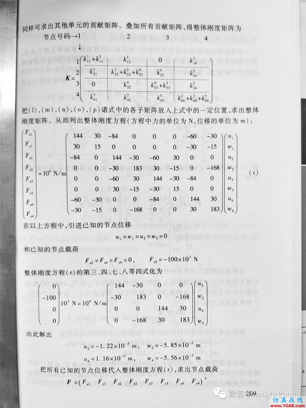 平面桁架(矩阵位移法)ANSYS分析ansys结果图片5