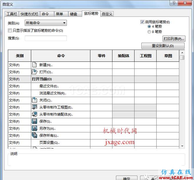 关于使用SolidWorks鼠标笔势的方法和建议solidworks simulation技术图片2