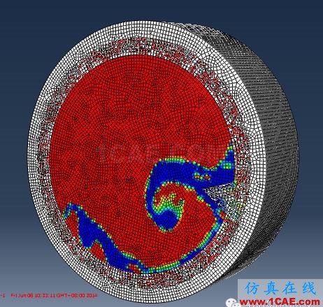 Abaqus流固耦合实例-模拟洗衣机转动abaqus有限元仿真图片21