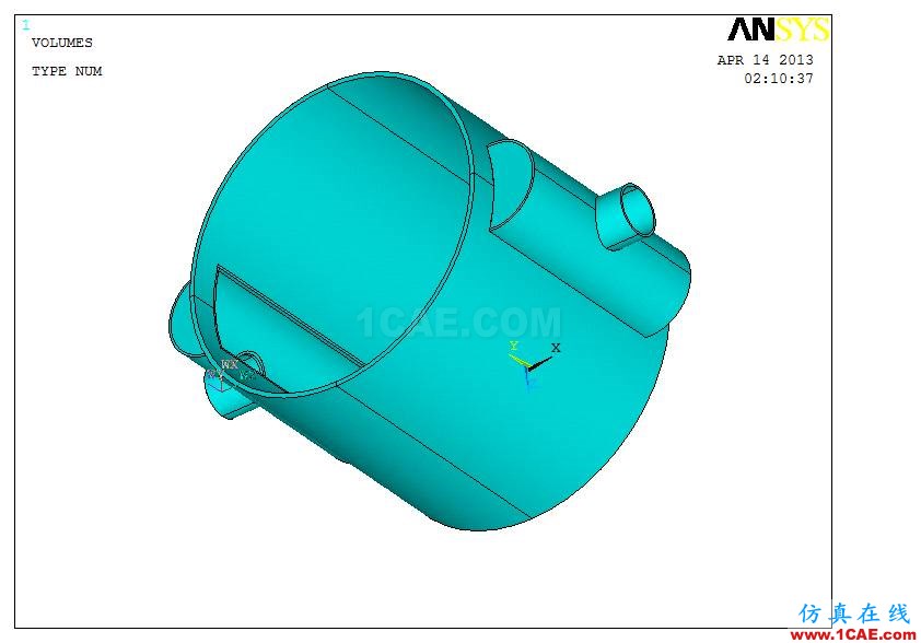 应用 | 螺旋板换热器接管有限元分析ansys workbanch图片3