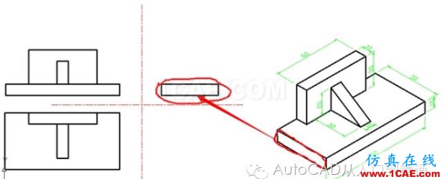 AutoCAD 绘制三视图AutoCAD技术图片15