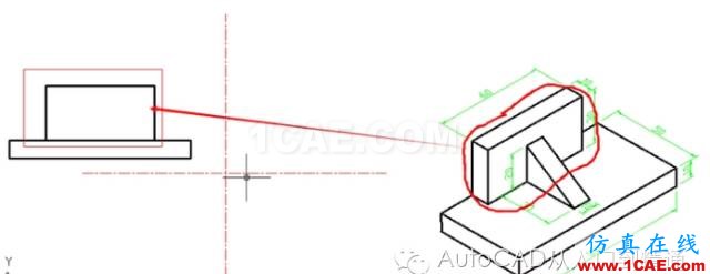 AutoCAD 绘制三视图AutoCAD分析案例图片5