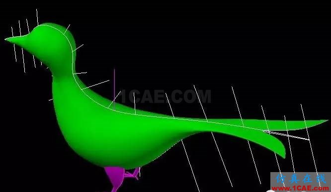 AutoCAD画小鸟三维模型教程AutoCAD分析图片10