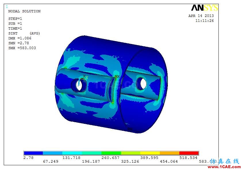 应用 | 螺旋板换热器接管有限元分析ansys workbanch图片5